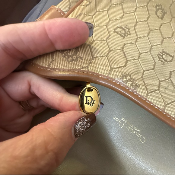 Vintage Dior Beige and Brown Canvas Bag w\COA - Picture 4 of 7